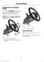 Page 69ADJUSTING THE STEERING
WHEEL
WARNING
Do not adjust the steering wheel
when your vehicle is moving.
Note:
Make sure that you are sitting in the
correct position.  See Sitting in the Correct
Position (page 112). 1. Unlock the steering column.
2.
Adjust the steering wheel to the desired
position. 3. Lock the steering column.
AUDIO CONTROL
Select the required source on the audio
unit.
You can operate the following functions
with the control:
66
Escape/Kuga (TM2), enUSA, First Printing Steering Wheel122E95178...