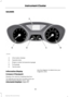 Page 86GAUGES
Information display
A
Speedometer
B
Engine coolant temperature gauge
C
Fuel gauge
D
Tachometer
E
Information Display
Compass (If Equipped)
Displays the vehicle ’s heading direction.
To calibrate and set the compass zone use
the information display menu.  See
Information Displays (page 89). Use the diagram to determine your
magnetic zone.
83
Escape/Kuga (TM2), enUSA, First Printing Instrument ClusterE171213  