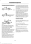 Page 239TRANSPORTING THE VEHICLE
If you need to have your vehicle towed,
contact a professional towing service or,
if you are a member of a roadside
assistance program, your roadside
assistance service provider.
We recommend the use of a wheel lift and
dollies or flatbed equipment to tow your
vehicle. Do not tow with a slingbelt. Ford
Motor Company has not approved a
slingbelt towing procedure. Vehicle
damage may occur if towed incorrectly, or
by any other means.
Ford Motor Company produces a towing
manual for...