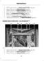 Page 261Engine coolant reservoir.  See Engine Coolant Check (page 263).
A
Engine oil filler cap.  See 
Engine Oil Check (page 261).
B
Engine oil dipstick.  See 
Engine Oil Dipstick (page 261).
C
Brake fluid reservoir.  See 
Brake Fluid Check (page 268).
D
Battery.  See 
Changing the 12V Battery (page 269).
E
Engine compartment fuse box.  See 
Fuses (page 245).
F
Air filter.  See 
Changing the Engine Air Filter (page 278).
G
Washer system fluid reservoir.  See 
Washer Fluid Check (page 269).
H
UNDER HOOD OVERVIEW...