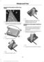 Page 294Removal of the sealant canister from
the kit
1. Unwrap the dual purpose hose (black
tube) from the compressor housing. 2. Unwrap the power cord.
3. Remove the back cover. 4. Rotate the sealant canister up 90
degrees and pull away from
casing/housing to remove.
Installation of the sealant canister to
the kit
1. With the canister held perpendicular to the housing, insert the canister
nozzle into the connector and push
until seated.
2. Rotate the canister 90 degrees down into the housing/casing. 3. Snap the...