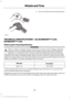 Page 3216. Secure the flat tire by tying a flat knot.
TECHNICAL SPECIFICATIONS - 1.5L ECOBOOST™/2.0L
ECOBOOST™/2.5L
Wheel Lug Nut Torque Specifications WARNING
When a wheel is installed, always remove any corrosion, dirt or foreign materials
present on the mounting surfaces of the wheel or the surface of the wheel hub,
brake drum or brake disc that contacts the wheel. Make sure that any fasteners
that attach the rotor to the hub are secured so they do not interfere with the mounting
surfaces of the wheel....