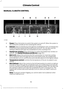 Page 88MANUAL CLIMATE CONTROL
Power: Press the button to switch the system on and off. When the system is
off, it prevents outside air from entering the vehicle.
A
Defrost: Select to distribute air through the windshield air vents. Air distribution
to the instrument panel and footwell vents turns off. You can also use this
setting to defrost and clear the windshield of a thin covering of ice.
B
Heated rear window:
 Press the button to switch the heated rear window on
and off.  See Heated Windows and Mirrors...