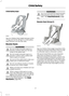 Page 19Child Safety Seat
Secure children that weigh between 29 lb(13 kg) and 40 lb (18 kg) in a child safetyseat (Group 1) on the rear seat.
Booster Seats
WARNINGS
Do not install a booster seat or abooster cushion with only the lapstrap of the safety belt.
Do not install a booster seat or abooster cushion with a safety beltthat is slack or twisted.
Do not put the safety belt under yourchild’s arm or behind its back.
Do not use pillows, books or towelsto boost your child’s height.
Make sure that your children...