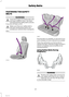 Page 25FASTENING THE SAFETY
BELTS
WARNINGS
Insert the tongue into the buckle untilyou hear a distinct click. You havenot fastened the safety belt correctlyif you do not hear a click.
Make sure that your safety belt issecurely stored away and is notoutside your vehicle when closing thedoor.
Pull the belt out steadily. It may lock if youpull it sharply or if your vehicle is on a slope.
Press the red button on the buckle torelease the belt. Hold the tongue and let itretract completely and smoothly to itsstowed...