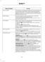 Page 254You CanWhen You Select
If this option is checked, the system will use this cell phoneas the master when there is more than one cell phonepaired to the system. This option can be changed for allpaired cell phones (not only for the active one) using theBluetooth devices menu.
Set as master
See the cell phone name, provider name, cell phonenumber, signal level and battery level.Phone Status
When done, press the left arrow button to return to thecell phone status menu.
Select which ringtone sounds during an...