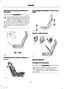 Page 94Moving the Seat Backward andForward
WARNING
Rock the seat backward and forwardafter releasing the lever to make surethat it is fully engaged in its catch. Aseat which is not fully engaged in its catchcould move when your vehicle is moving.This may result in the loss of control ofyour vehicle, serious personal injury ordeath.
Adjusting the Lumbar Support (If
Equipped)
Adjusting the Height of the DriverSeat
Recline Adjustment
REAR SEATS
Folding the Seatback
WARNING
When folding the seatbacks down,take care...