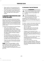 Page 231•
Never wash or rinse any ignition coil,
spark plug wire or spark plug well, or
the area in and around these locations.
• Cover the battery, power distribution
box, and air filter assembly to prevent
water damage when cleaning the
engine.
CLEANING THE WINDOWS AND
WIPER BLADES
Car wash chemicals and environmental
fallout can result in windshield and wiper
blade contamination. Dirty windshield and
wipers will result in poor windshield wiper
operation. Keep the windshield and wiper
blades clean to maintain...