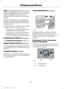 Page 55Note:
If you repeatedly fold and unfold the
mirrors several times within one minute, the
system may disable to protect the motors
from overheating. It resets to normal
function automatically within three to five
minutes.
You can also fold a mirror manually by
pushing it toward the door window glass.
After you manually adjust the mirror, you
need to reset it.
To reset the power –folding mirror system
and return it to its normal function:
• Fold the mirror manually by pushing it
toward the door window...