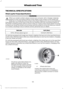 Page 194TECHNICAL SPECIFICATIONS
Wheel Lug Nut Torque Specifications
WARNING
When you install a wheel, always remove any corrosion, dirt or foreign materials
present on the mounting surfaces of the wheel or the surface of the wheel hub,
brake drum or brake disc that contacts the wheel. Make sure to secure any fasteners
that attach the rotor to the hub so they do not interfere with the mounting surfaces of
the wheel. Installing wheels without correct metal-to-metal contact at the wheel mounting
surfaces can cause...