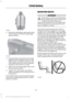 Page 222.
Route the child safety seat tether strap
over the back of the front passenger
seat as shown. 3. Clip the tether strap hook to the seat
pedestal at the location shown. If the
tether strap is clipped incorrectly, the
child safety seat may not be retained
properly in the event of a crash.
4. Adjust the front passenger seat to the full rearward position.
5. Tighten the child safety seat tether strap according to the manufacturer ’s
instructions.
If the safety seat is not anchored properly,
the risk of a...