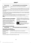 Page 222If you want the system to carry out the following
Voice command
Adjust the level of voice interaction and feedback.
Voice Settings | Voice
Preferences
Hear a list of voice commands available in the current mode.
Help
You can say any of the voice commands that appear within open and close brackets that
are separated by |. For example, where (cancel | stop | exit) appears you say; cancel or
stop or exit.
You must say any of the voice commands that appear outside of open and close brackets.
For example,...