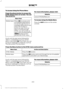 Page 246To Access Using the Phone Menu
Press the phone button to access the
SYNC phone menu on-screen. You can
then scroll to:
Menu item
Press OK to access a list
of available applications.
Mobile Apps
Scroll through the list of
available applications and
press OK to select a
particular app. Once an
app is running through
SYNC, you can access an
app’s menu by pressing the
MENU
 button to first
access the SYNC menu.
Scroll until the app name followed by
"Menu", is displayed (such as, sticher
Menu), then...