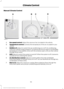 Page 67Manual Climate Control
Fan speed control: Adjust the volume of air circulated in the vehicle.
A
Temperature control:
 Controls the temperature of the air circulated in your
vehicle.
B
NORM A/C:
 Adjust to switch the air conditioning on or off. Air conditioning
cools your vehicle using outside air. To improve the time to reach a comfortable
temperature in hot weather, drive with the windows open until you feel cold air
through the air vents.
C
OFF:
 Adjust to switch the system on and off. When the system...