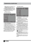 Page 1010
Управление устройством
•  Язык: выберите язык экранного меню.
•  Заставка: Выкл./Черный/Синий.
•  Положение OSD меню: Центр/Левый 
верх/Левый низ/Правый верх/Правый низ. •  Отображение OSD меню: установите 
время таймера автоматического отключе-
ния меню (5 с/10 с/15 с/постоянно). •  Полутон: Вкл/Выкл.
Настройка функций
Простр. шумоподавл.
3D DLC
OPC
Нет вход. сигнала
АвтоотключениеИзображ.
Регулир. Выбрать Выйти
Звук
ОпцииФункции Канал
•  Простр. шумоподавл.: включите или 
отключите шумоподавление....