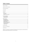 Page 22 Table of contentsTable of contents............................................................................................................................. 2
Important safety precautions ........................................................................................................... 3
General Introduction ....................................................................................................................... 5
Accessories...