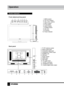 Page 66
Operation
Control elements    
Front, lateral and top panel
 
              1. MENU button
              2. CH+/CH- buttons
              3. VOL+/VOL- buttons
              4. INPUT button               
              5. PLAY button
              6. EJECT button
              7. POWER button
              8. Disc slot
              9. IR sensor
            10. Power indicator
Back panel
1. TV RF antenna socket
2. Stereo audio input
3. Composite video input
4. Component (YPbPr) input
5. SD/MMC slot
6....