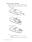 Page 30Inserting
 
the
 
remote
 
control
 
batteries
 
When
 
using
 
the
 
remote
 
control
 
for
 
the
 
first
 
time,
 
install
 
the
 
batteries
 
that
 
were
 
supplied.
 
Follow
 
the
 
steps
 
below
 
for
 
inserting
 
new
 
batteries
 
into
 
your
 
remote
 
control.
 
1.
   
 
Remove
 
the
 
battery
 
compartment
 
cover
 
by
 
sliding
 
the
 
cover
 
in
 
the
 
direction
 
of
 
the
 
arrow,
 
as
 
shown.
  
 
 
 
2.
 
 
 
Insert
 
the
 
supplied
 
batteries
 
taking
 
note
 
of
 
the
 
polarity...