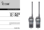 Page 1INSTRUCTION MANUAL
iA6 iA24
VHF AIR  BAND TRANSCEIVERThis device complies with Part 15 of the FCC
Rules. Operation is subject to the condition
that this device does not cause harmful inter-
ference.
IC-A24
IC-A6 