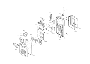 Page 197 - 2
UNIT abbreviation(C): CHASSIS PARTS, (RF): RF UNIT, (M): MAIN UNIT
MP1 (C)
SP1 (C) MP10 (C)
MP12 (C) EP1 (M) DS2 (M)MP7 (C)
MP5 (C)MAIN unit MP20 (C)
MP25 (C)MP14 (C) MP23 (C) MP11 (C)
MP13 (C)
MP4 (C)MP2 (C) MP25 (C)MP9 (C)MP8 (C)
RF unit
MP24 (C) MP30 (C) MP24 (C) MP22 (C)EP1 (C)
MP3  (C) MP1  (RF) 