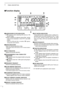 Page 249
1PANEL DESCRIPTION
Function display
qNARROW/WIDE FILTER INDICATORS
➥“ã” appears when selecting AM narrow or FM
narrow modes.
➥When installing an optional narrow ﬁlter, narrow
mode can be selected in CW, RTTY and SSB
modes.
• When the SSB wide filter is installed, “ç” appears
during wide mode selection.
wMODE INDICATORS
Show the selected operating mode.
•“å” appears when CW reverse or RTTY reverse mode is
selected.
eSPLIT INDICATOR
Appears during split operation.
rPROGRAMMABLE/1 MHz TUNING STEP...