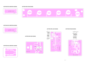 Page 809 - 4
• BOTTOM VIEW (VARISTOR-A BOARD)• BOTTOM VIEW (VARISTOR-B BOARD)• BOTTOM VIEW (VARISTOR-C BOARD)
• BOTTOM VIEW (FUNC BOARD)
• BOTTOM VIEW (MIC BOARD)
MIC
J2210
19 to DISPLAY board J6
GND
PTT
MIUD
NCMICEAFOMSQLS+9VGND
• BOTTOM VIEW (JACK BOARD)
PHIN
J251
62
to DISPLAY 
board J5
SSPO
MSPOGNDPHGGND
• BOTTOM VIEW (DRV BOARD) 