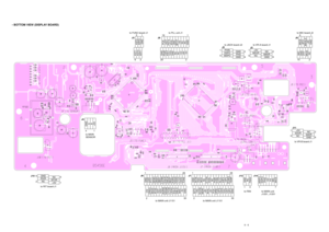 Page 829 - 6
• BOTTOM VIEW (DISPLAY BOARD)
14 5 81
5 4
8
1 4
8 5
1 100
81
80
51 50 31 30
1 1008180
51
50
31 301
816
9
GND
1
to MAIN
SENSOR J4
4
A
B
+5V
MSPO
J14
7 1
to MAIN unit 
J1251, J1201
SSPO
PHG
14V
HV
MIC
MICE
to FANGND
J12
3 1
NC
FANV
+5V J2
1to VR-A board J1
5MSVR
NC
NCMAVRGND2
6
PHIN J5
SSPO
MSPO
GNDPHGGND2
6 1to JACK board J2
5
MIC
J61 to MIC board J2
9
GND
PTT
MIUD
NCMICE
2 10
AFOMSQLS+9VGND
GND
J919to PLL unit J1
1
20 2
PDAT
43DT
14UL
GNDNC
NC
14V
+9V
-5V
PCK14DTPST443ULGNDBFST14VNCNCGND
INTS...