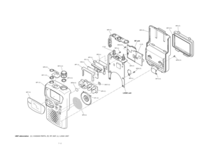 Page 257 - 2
UNIT abbreviation(C): CHASSIS PARTS, (R): RF UNIT, (L): LOGIC UNIT
SP1 (C)
MP4 (C)
MP27 (C) MP26 (C)
MP7 (C)
MP11 (C)
MP1 (C)MP14 (C)
MP10 (C) MP6 (C)
MP13 (C)MP23 (C)
MP15 (C)
MP2 (C)MP3 (C)
MP5 (C)
MP22 (C)
MP5 (L)MP22 (C)
MP4 (L)
RF unit
LOGIC unit
MP1 (L)DS8 (L)MP2 (L)
MP3 (L)
EP2  (L)
MP9 (C)
J1 (C)
MP8 (C)
J1 (R) 