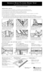 Page 1SHINGLEOVERFILTEREDRIDGEVENT
Installation Instructions
Fits roofs with 3/12 to 16/12 pitches.
1.On existing roofs, remove cap shingles. Mark
slot width at both ends of ridge. Use slot guides
imprinted on vent and refer to drawings below.
Snap chalk line on both sides of ridge.
4.Prefasten first section using roofing nails
through predrilled nail bosses. Continue to 
prefasten remaining sections, making sure 
support ribs are flat on the roof and filter is
secure between shingles and vent.5.Use utility...