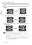 Page 22ENGLISH
17     OPERATING THE MONITOR
1
F FF F
F1) Adjust the H.Position so that the left side of the picture frame will move to the left
edge of the display area.
NOTE„When the left side of the picture frame moves apart from the left edge of the display
area during the Clock adjustment, adjust steps 1) and 2).
„Another way to make the Clock adjustment is to correct the vertical wavy lines in the
zebra pattern.
„The picture may flicker during the Clock, H.Position and V.Position adjustment.
„In case the...