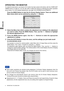 Page 14ENGLISH
OPERATING THE MONITOR
To create the best picture, your iiyama LCD monitor has been preset at the factory with the COMPLIANT 
TIMING shown on page 23. You are also able to adjust the picture by following the button operation 
shown below. For more detailed adjustments, see page 16 for SCREEN ADJUSTMENTS.
  Press the MENU Button to start the On Screen Display feature. There are additional 
Menu items which can be switched by using the + / - Buttons.  
B  Select the Menu item which contains the...