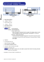 Page 12ENGLISH
CONTROLS AND CONNECTORS :
ProLite E1902S / E1902WS / E1902WSV
AMenu Button (MENU)
B+ Button (               )
CPower Switch (     )
D– Button (               )
EAuto Button (AUTO)
FPower Indicator
Blue:Normal operation
Orange:Power Management
