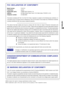 Page 5ENGLISH
FCC DECLARATION OF CONFORMITY
Model Number:PLH511S
Trade Name:iiyama
Responsible party:IIYAMA North America, Inc.
Address:65 West Street Road, Suite 101B, Warminster, PA18974 U.S.A.
Telephone number:215-682-9050
This device complies with Part 15 of the FCC Rules. Operation is subject to the following two conditions: (1)
This device may not cause harmful interference, and (2) this device must accept any interference received,
including interference that may cause undesired operation.
This device...