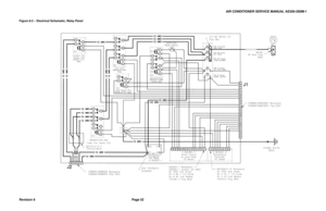 Page 60AIR CONDITIONER SERVICE MANUAL AS350-200M-1 
Revision 6 Page 52 
Figure 8-2 – Electrical Schematic, Relay Panel 
 
  