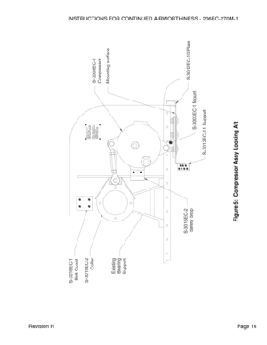 Page 22INSTRUCTIONS FOR CONTINUED AIRWORTHINESS - 206EC-270M-1 
 
Revision H   Page 16 
 
 
 
 
 
 
 
 
 
 
 
 
 
 
 
 
 
 
 
 
 
 
 
 
 
 
 
 
 
 
 
 
 
 
 
 
 
 
 
 
 
 
 
 
 
 
 
 
 
Figure 3-3 
Compressor  Assy Looking Aft 
Figure 
5:  Compressor Assy Looking Aft
 
 S-3003EC-1 Mount
S-3012EC-11 Support
S-3012EC-10 PlateMounting surfaceS-3008EC-1Compressor
S-3016EC-2Safety Stop
ExistingBearingSupport
S-3010EC-2
Collar
S-3016EC-1Belt Guard  