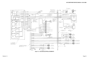 Page 55AIR CONDITIONER SERVICE MANUAL 412AC-208M 
 
Revision 14  Page 45 
 
 
 
Figure 15:  412AC-808 ELECTRICAL SCHEMATIC 
  