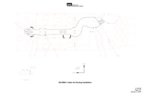 Page 81  Products, Inc. 
                                            CR-182-10 System Service Manual 
21-50-06 
Page 701 
January 3, 2007  
182-0600-1 Cabin Air Ducting Installation 