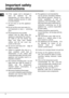 Page 12       Durng  the  frst  use  there  s  a         Only use the temperature probe         Durng use the applance becomes  12Important safety 
instructions16. If the supply cord s damaged, t 
must be replaced by the 
manufacturer, ts servce agent or 
smlarly qualfed persons n order 
to avod a hazard. 
17. Do not store or use ths applance 
outdoors. 
18. Do not use ths oven near water, n a 
wet basement or near a swmmng 
pool. 
19. The temperature of accessble 
surfaces may be hgh when the 
applance s...