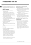 Page 54

	
#
  Apparaten är framtagen och konstruerad i enlighet
med internationella säkerhetsföreskrifter. Dessa
säkerhetsföreskrifter bifogas av säkerhetsskäl och ska
läsas noggrant.


&
 Apparaten är avsedd för en ej yrkesmässig
användning i hemmet.
 Maskinen ska användas för att diska disk för
hushållsbruk. Maskinen ska endast användas av
vuxna personer och i enlighet med anvisningarna i
denna bruksanvisning.
 Maskinen får inte installeras utomhus (ej heller om...