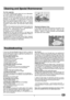 Page 119GB
Cleaning and Special Maintenance
Troubleshooting
It may occur that the dishwasher does not function or does not
function properly. Before calling for assistance, let us see what can
be done first: have you forgot to press one of the buttons or to
perform an essential operation?
The Dishwasher Does Not Start
Have you checked whether:
- the plug is pushed into the socket correctly;
- the power is on in the house;
- the door is closed properly;
- the ON-OFF switch is on ON;
- the water supply is turned...