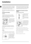 Page 1414
GB
Installation
! This instruction manual should be kept in a safe place for 
future reference. If the washing machine is sold, transferred 
or moved, make sure that the instruction manual remains 
with the machine so that the new owner is able to familiari-
se himself/herself with its operation and features.
! Read these instructions carefully: they contain vital infor-
mation relating to the safe installation and operation of the 
appliance.
Unpacking and levelling
Unpacking
1. Remove the washing...