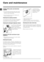 Page 1010
GB2. Unscrew the lid by 
rotating it anti-clockwise 
(see figure): a little water 
may trickle out. This is 
perfectly normal.
3. Clean the inside thoroughly.
4. Screw the lid back on.
5. Reposition the panel, making sure the hooks are 
securely in place before you push it onto the appliance.
Checking the water inlet hose
Check  the  inlet  hose  at  least  once  a  year.  If  there  are  any 
cracks, it should be replaced immediately: during the wash 
cycles,  water  pressure  is  very  strong  and...