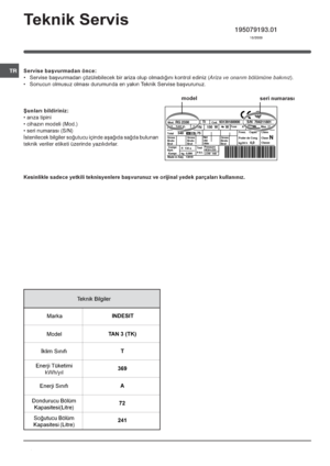 Page 8



Mod.RG 2330TICod.93139180000       S/N  704211801
220 - 240 V- 50 Hz 150  W
WFuse
A
Max  15 w
Total
Gross
Bruto
Brut
Compr.
Kompr. Syst.R  134 a
kg  0,090Gross
Bruto
Brut
340Net
Util
UtileGross
Bruto
BrutFreez.    Capac
Poder de Cong75
Made in Italy   13918Test
P.S-I.Pressure
HIGH-235
LOW  140kg/24 h   
4,0 Class
Clase  NClasse
48
6


,
;6
8
:73
 		
#$		
	!	!	$!!	
	-



...