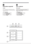 Page 1212
1
2
114eps
4
5
3
67
Beskrivelse av apparatet
Oversikt
Bruksanvisningen gjelder flere modeller slik at det er mulig at
figuren inneholder detaljer som er forskjellig fra det apparatet man
har anskaffet. Beskrivelsen av de mer komplekse enhetene finner
man på de følgende sidene.
1 FOT for nivåregulering
2Rommet OPPBEVARING
3Rommet INNFRYSING og OPPBEVARING
4Varsellampen STRØMFORSYNING
5Varsellampen FAST FREEZE
6Bryteren for TEMPERATURREGULERING
7Varsellampen ALARMEN

...