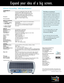 Page 4InFocus®ScreenPlay™4800 Specifications*
COMPATIBILITY
Video:Component and RGB HDTV (720p, 1035i, 1080i) 
Component EDTV (480p, 576p progressive scan),
Component, Composite and S-Video standard video
[480i, 576i, composite video SCART with adapter,
NTSC, NTSC M 4.43, SECAM: M,PAL: B, G, H, I, M, N]
Computer:Analog PC, Macintosh®, 1024x768
Resolution through intelligent resizing
Communication:USB
INPUTS & OUTPUTS
1 – S-Video:Standard Video, SDTV component (via included adapter)
1 – Composite (RCA):Standard...