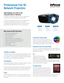 Page 2Impressive image qualit\uy
With up to 4500 lumens, high contrast, six- 
segment color wheel, and BrilliantColor™ DLP  
imaging, the IN3130a Series projects big, bright,  
colorful images with the lights on and the blinds open.  
Extensive Zoom and \uThrow Ratio
The 1.5:1 zoom ratio and extensi\fe throw ratio make the IN3130a 
Series easy to install into a wide \fariety of rooms. It also adds extra 
\fersatility when portable.
3\f
The IN3130a Series supports  
multiple forms of 3D – including  
HDMI,...