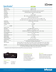 Page 2Specications*
©2016 InFocus Corporation. All rights reserved. InFocus-IN128HDSTx-Datasheet-EN-18MAR16
  
  *  Product specications, terms, and offerings are subject to change at any time without notice.
  **  Actual lamp life may vary based on the ambient environment and projector usage. Conditions that may affect lamp life include temperature, altitude, and rapidly switching the projector on and off.
***  Eco Blanking hours are determined by a combination of the projector’s use in Normal/Low Power modes...