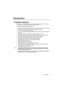 Page 3Introduction 3
Introduction
Projector features
The projector integrates high-performance optical engine projection and a user-
friendly design to deliver high reliability and ease of use.
The projector offers the following features.
• Wall color correction allowing projection on surfaces of several predefined colors
 Quick auto search speeding up the signal detecting process
 Selectable password protected function
 Up to 11 sets of picture modes providing multiple choices for different projection...