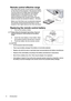 Page 8Introduction 8
Remote control effective range
Infra-Red (IR) remote control sensor is located 
on the front of the projector. The remote control 
must be held at an angle within 30 degrees 
perpendicular to the projectors IR remote 
control sensor to function correctly. The 
distance between the remote control and the 
sensor should not exceed 8 meters (~ 26 feet).
Make sure that there are no obstacles between 
the remote control and the IR sensor on the 
projector that might obstruct the infra-red...