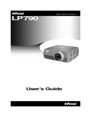 Page 1LP
®
790
large audience projector
User’s Guide
5404LP790Dividers.qxd  10/4/01  5:06 PM  Page 2 